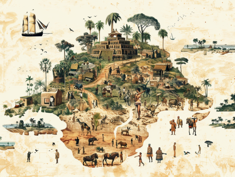 Illustration de la colonisation de l'Afrique
