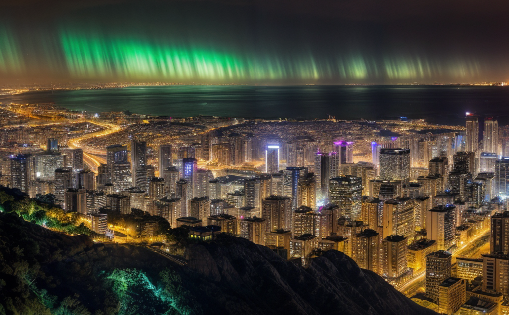 Ville de beyrouth la nuit