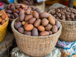 Noix de cola sur un marché