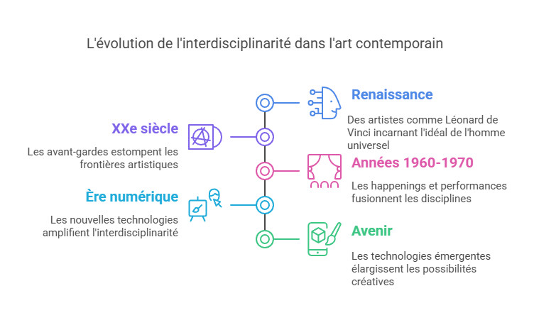 Evolution de l'interdisciplinarité dans l'art contemporain