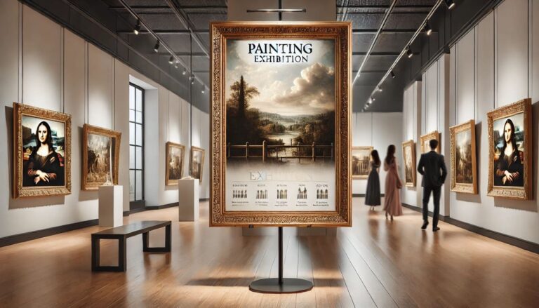 Comment mettre en valeur une affiche d’exposition peinture de votre galerie d’art ?